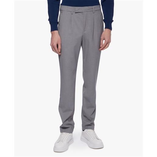 Brooks Brothers pantalone chino elasticizzato grigio chiaro