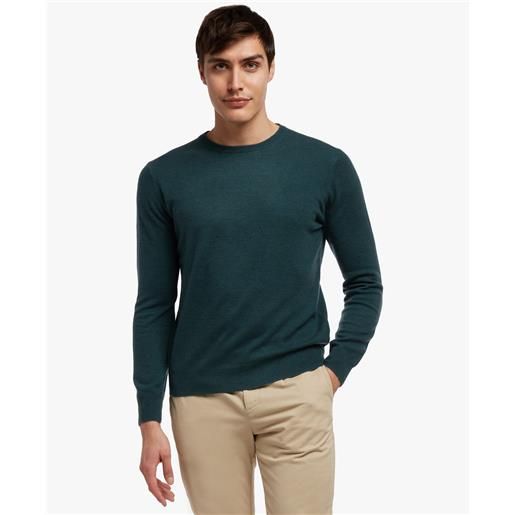 Brooks Brothers maglione girocollo in cachemire verde