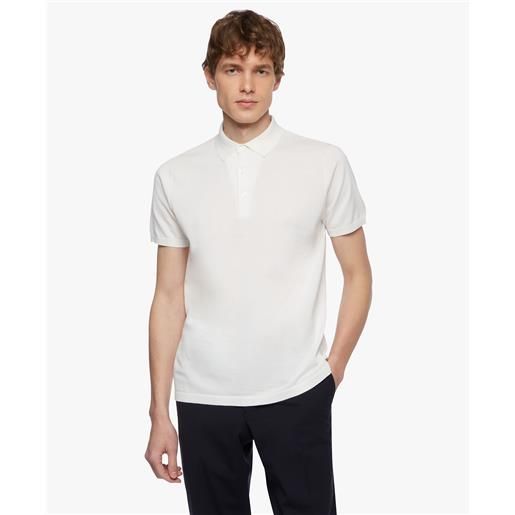 Brooks Brothers polo bianca in cotone bianco