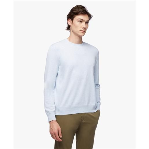 Brooks Brothers maglione girocollo in cotone supima blu chiaro