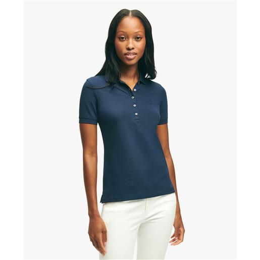 Brooks Brothers polo piquet in cotone stretch supima navy
