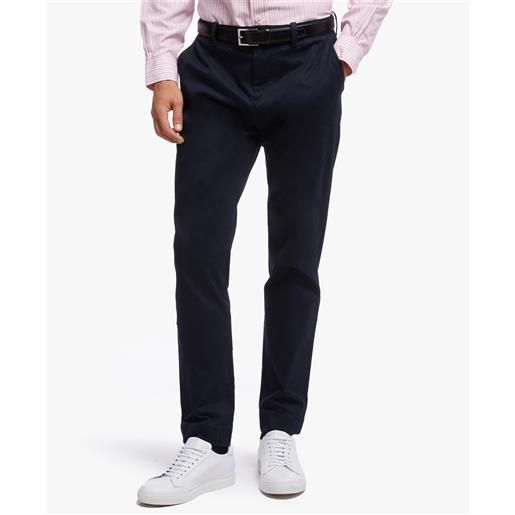Brooks Brothers pantalone chino soho extra-slim fit in twill lavato righe rosa