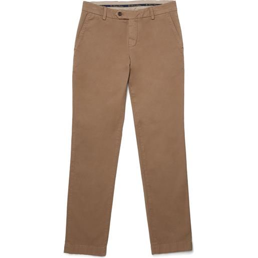 Brooks Brothers pantalone chino in cotone elasticizzato marrone
