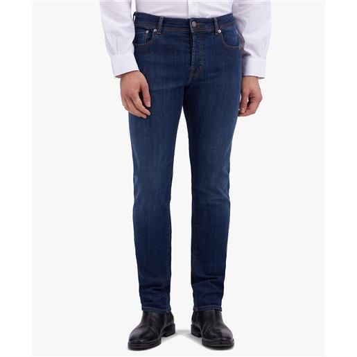 Brooks Brothers jeans in cotone denim elasticizzato blu