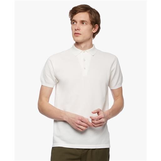 Brooks Brothers polo bianca in cotone bianco