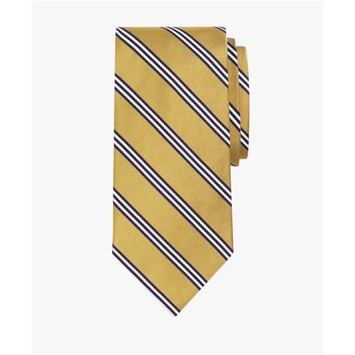 Brooks Brothers cravatta regimental in seta oro