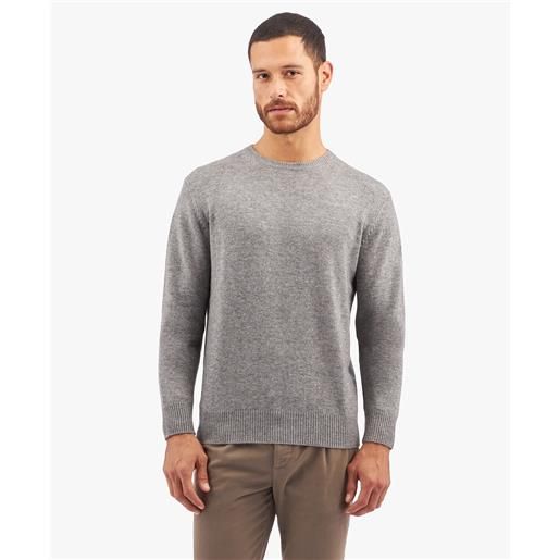 Brooks Brothers maglione grigio chiaro in misto lana e cachemire