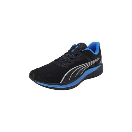 PUMA riscatta profoam, scarpe per jogging su strada unisex-adulto, nero ultra blu argento, 46 eu