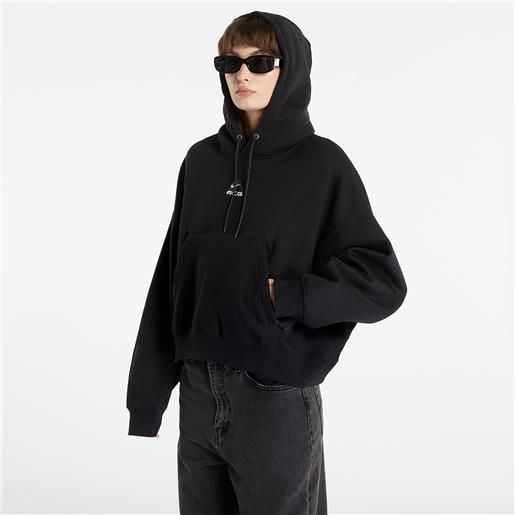 Nike acg therma-fit women's tuff knit fleece hoodie black/ summit white/ dk smoke grey