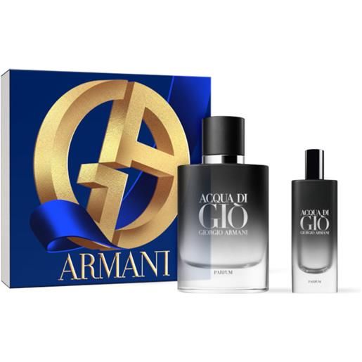 Armani acqua di gio' pour homme parfum confezione 75 ml parfum + 15 ml parfum