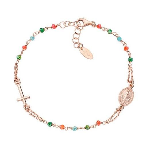AMEN bracciale rosario cristalli multicolor donna AMEN