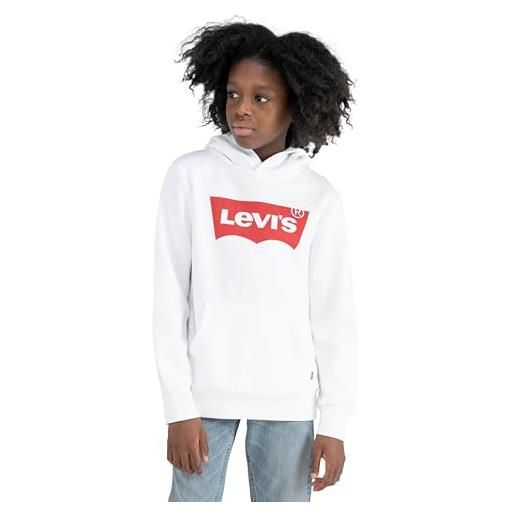 Levi's lvb batwing screenprint hoodie, felpa con cappuccio bambini e ragazzi, grigio (grey heather), 16 anni