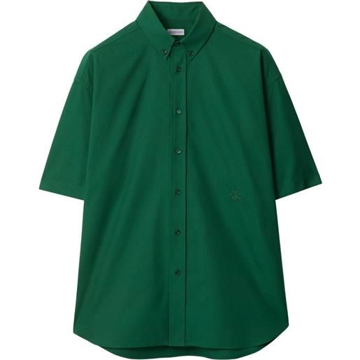 Burberry camicia con ricamo - verde
