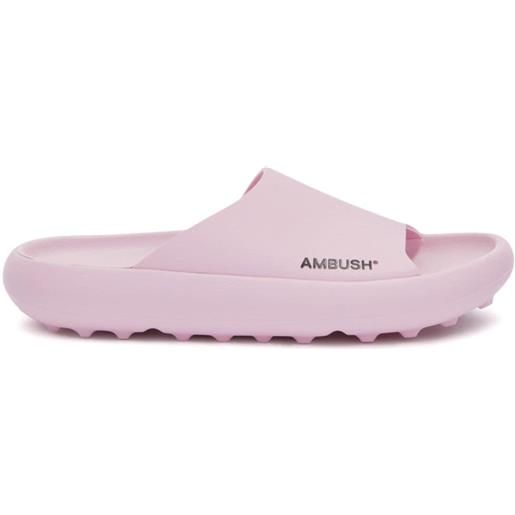 AMBUSH sandali slides con stampa - rosa