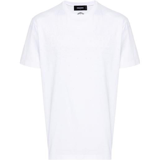 Dsquared2 t-shirt con decorazione - bianco