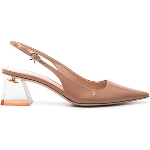 Gianvito Rossi pumps con cinturino posteriore - marrone