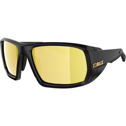 Bliz peak mirrored polarized sunglasses nero brown polarized with gold mirror/cat4