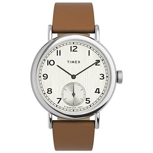 Timex orologio analogico al quarzo uomo con cinturino in pelle tw2v71500