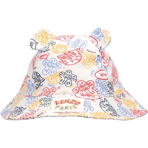 KENZO KIDS cappello bucket in cotone stampato