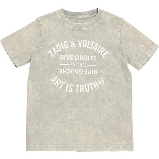 ZADIG&VOLTAIRE t-shirt in cotone organico con stampa