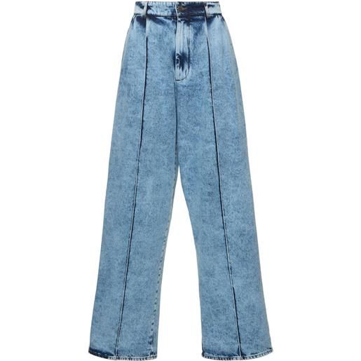 GIUSEPPE DI MORABITO jeans larghi vita alta in denim di cotone