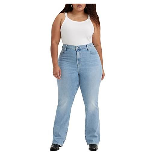 Levi's plus size 725 high rise bootcut, jeans donna, blue wave light plus, 18 l