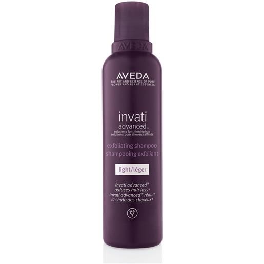 AVEDA exfoliating shampoo light 200ml trattamento cuoio capelluto, shampoo rigenerante