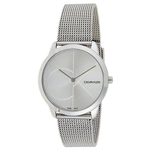 Calvin Klein orologio analogico quarzo uomo con cinturino in acciaio inox k3m2112z