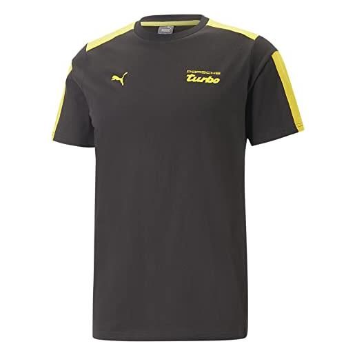 PUMA t-shirt porsche legacy mt7 da uomo xl black lemon chrome yellow