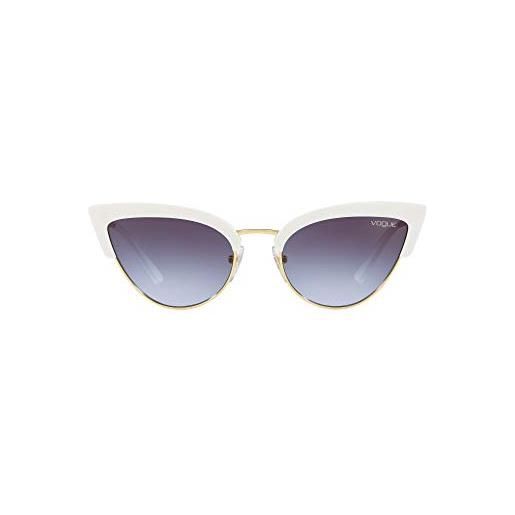 Vogue Eyewear 0vo5212s w7454q 55 occhiali da sole, bianco (white/gold), donna