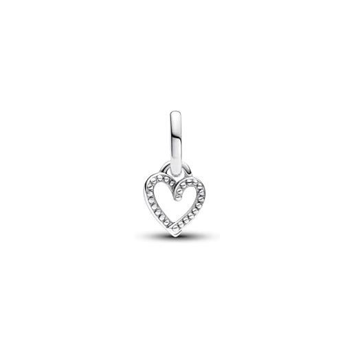 PANDORA me mini ciondolo con cuore aperto in argento sterling