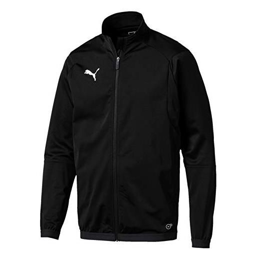 Puma liga training jacket jr, giacca tuta unisex-bambini, nero black white, 140