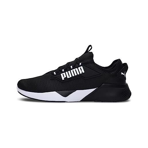 PUMA unisex adults' sport shoes retaliate 2 road running shoes, PUMA black-PUMA white, 37
