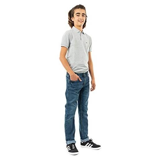 Levi's lvb 511 slim fit jean-classics, jeans bambini e ragazzi, blu (calabasas), 8 anni
