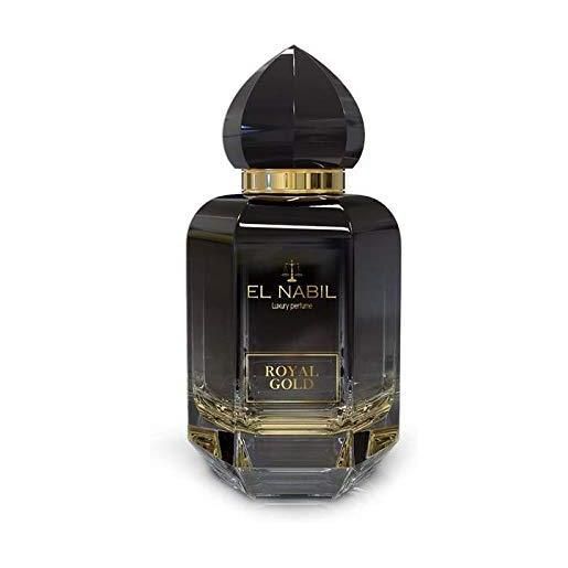 EL NABIL royal gold el nabil - eau de parfum muschio da 50 ml, per uomo e donna
