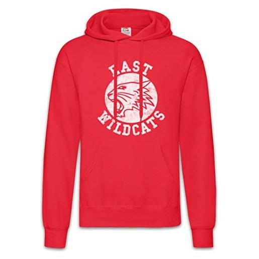 Urban Backwoods east wildcats hoodie felpe con cappucio sweatshirt rosso taglia l
