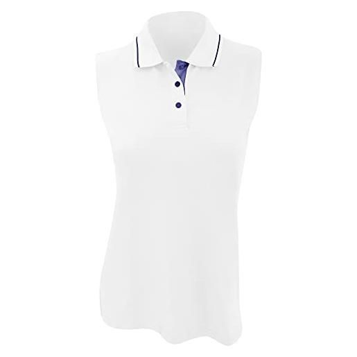 GAMEGEAR gamergear® - polo senza maniche - donna (44) (bianco/blu navy)