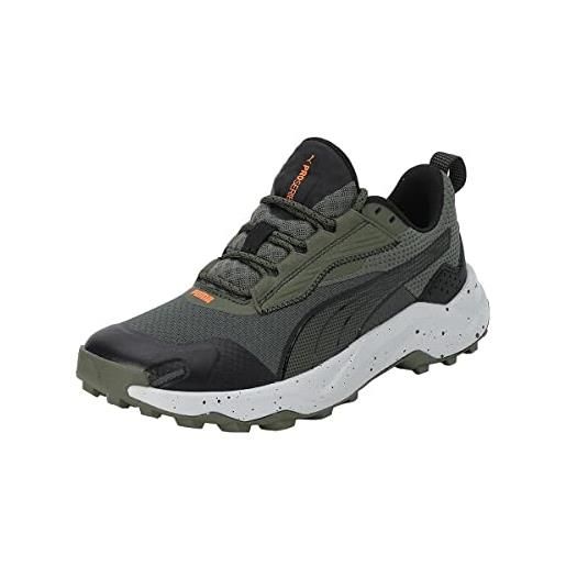 PUMA unisex adults' sport shoes obstruct profoam road running shoes, PUMA black-platinum gray, 43