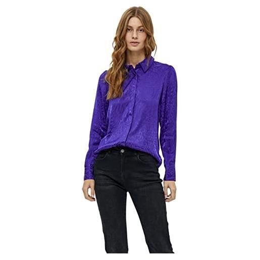 Minus phoebe shirt 2, camicia, donna, blu (7432 violet indigo), 40