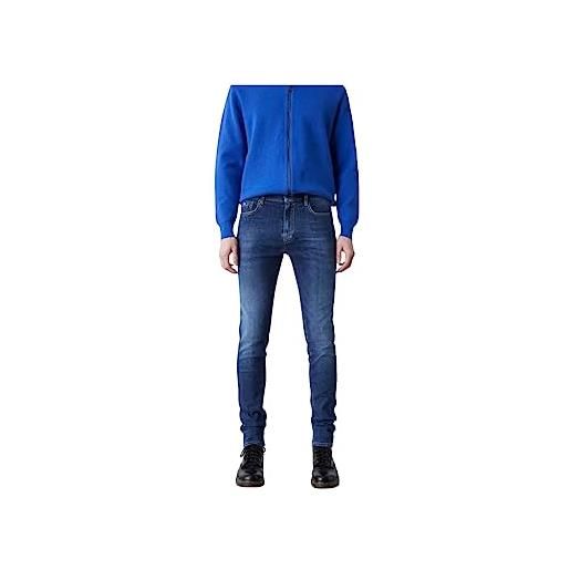 Gas jeans 5 tasche fit skinny sax zip rev 351418030789 29 blu