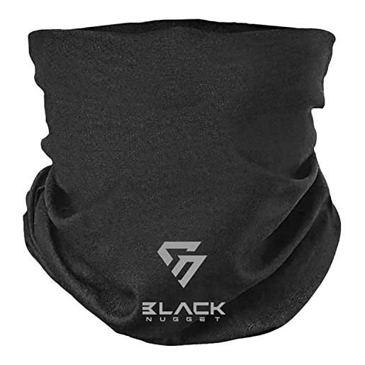 BlackNugget scuro nero scuro cappuccio carena facciale sciarpa di stoffa faccia sciarpa multifunzionale maschera multifunzionale abbigliamento multifunzionale abbigliamento foulard fascia per capelli maschera