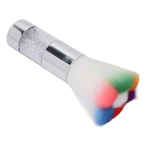 Serlium pennello cosmetico, pennello per trucco colorato singolo portatile pennello per fard soffice spazzola per la pulizia della polvere per nail art(2#)