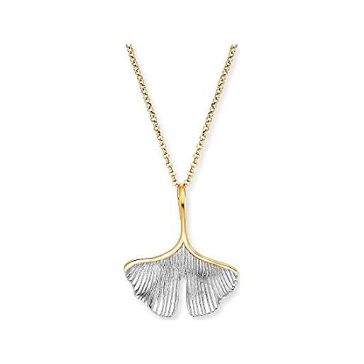 Engelsrufer - catena per collana non è un tipo di metallo non è un gioiello donna, oro, länge: 42cm - ern-ginkgo-big