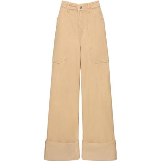 CANNARI CONCEPT pantaloni in velluto di cotone
