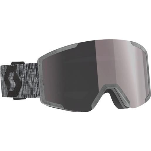 Scott shield recycled ski goggles nero enhancer silver chrome/cat 2