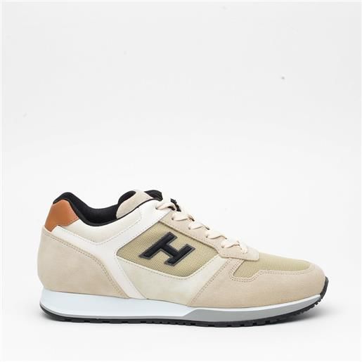 Hogan sneakers Hogan h321 in pelle scamosciata beige