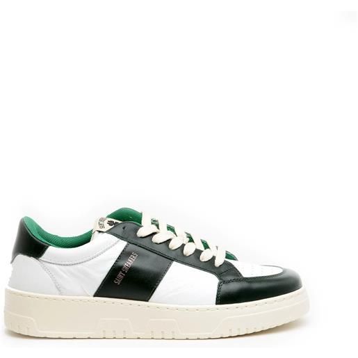 Saint Sneakers sneakers Saint Sneakers tennis in pelle bianco e verde