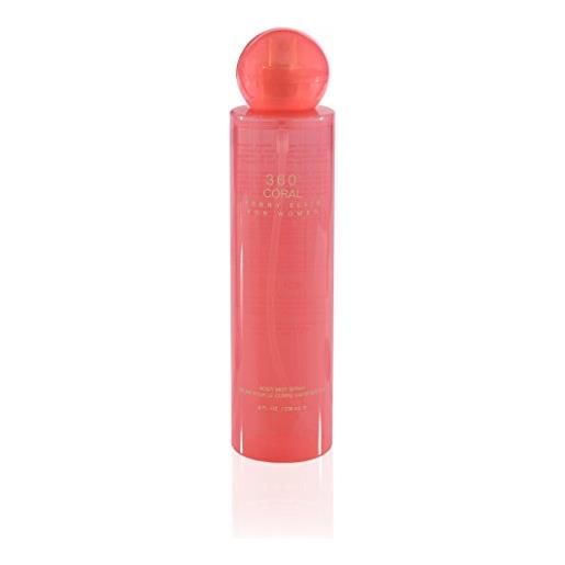 Perry Ellis 360 coral by body mist 8 oz / 240 ml (women)