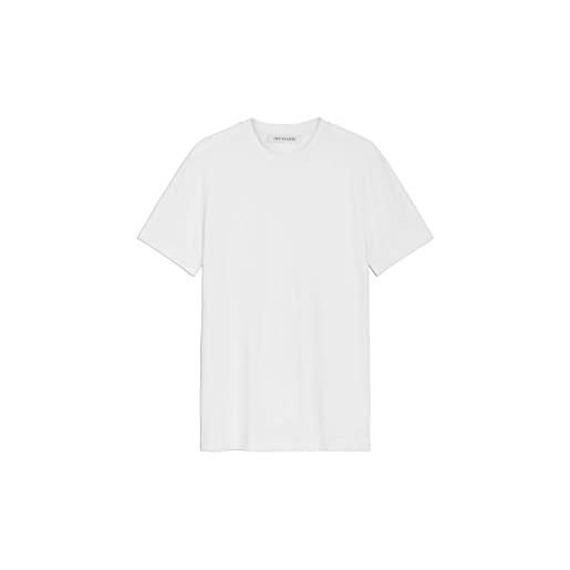 Trussardi t-shirt manica corta da uomo marchio, modello greyhound embroidery cotton stretch 52t00715-1t003614, realizzato in cotone. L bianco