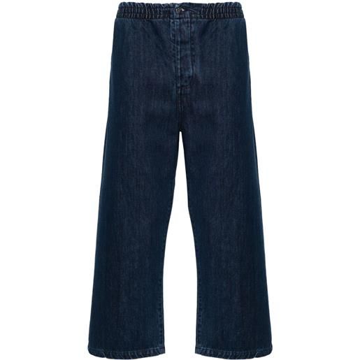Société Anonyme jeans dritti con ricamo - blu